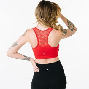 ZYIA red bomber sports bra